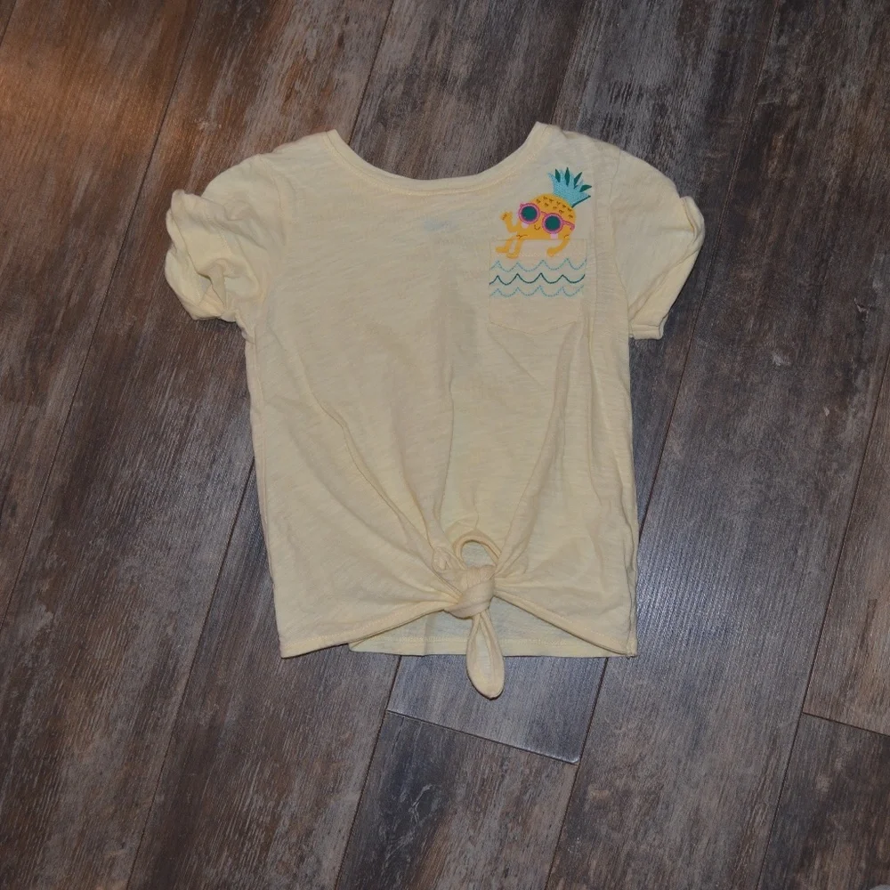 Old Navy 3T Yellow Shirt w/Pineapple